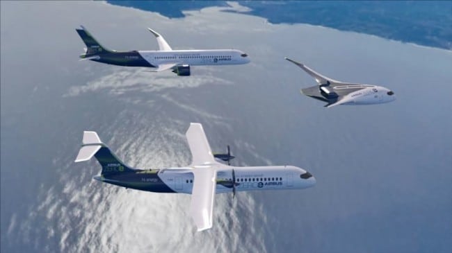 В то время как Boeing борется с двойным кризисом, Airbus анонсирует водородные самолеты
