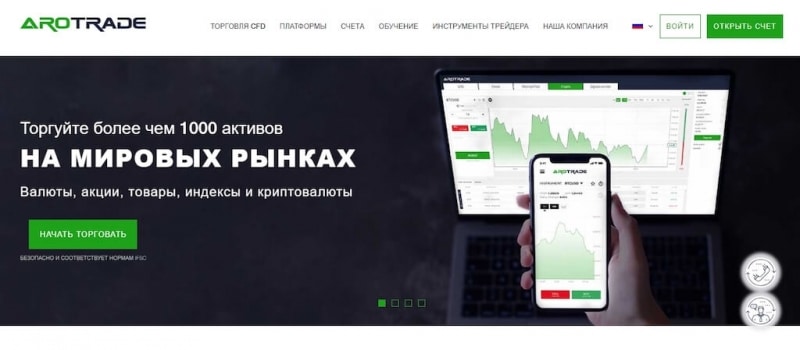 Подробный разбор брокера AroTrade: отзывы клиентов и анализ сайта