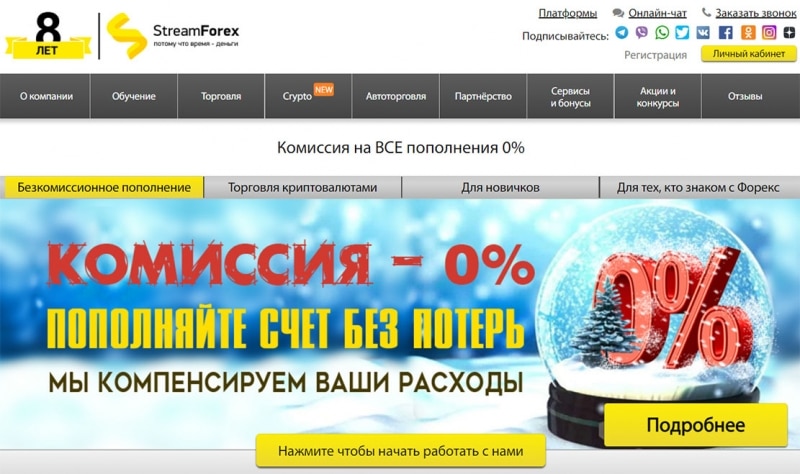 StreamForex – отсутствие лицензии и громкие обещания. Стоит ли дружить? Отзывы.