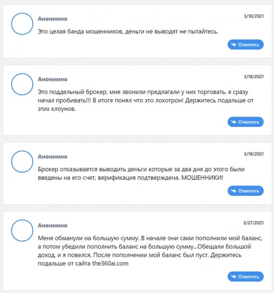 Непридуманные отзывы о the360ai.com. Доверяем или нет? Проверка.