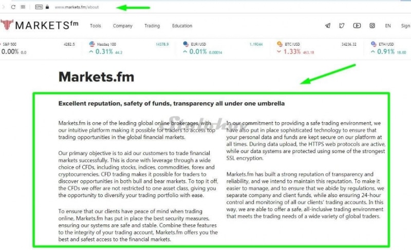 Markets.fm: отзывы о брокере и результаты проверки сайта