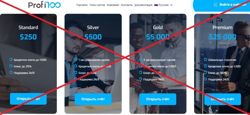 Profi100 — отзывы о брокере profi100.com