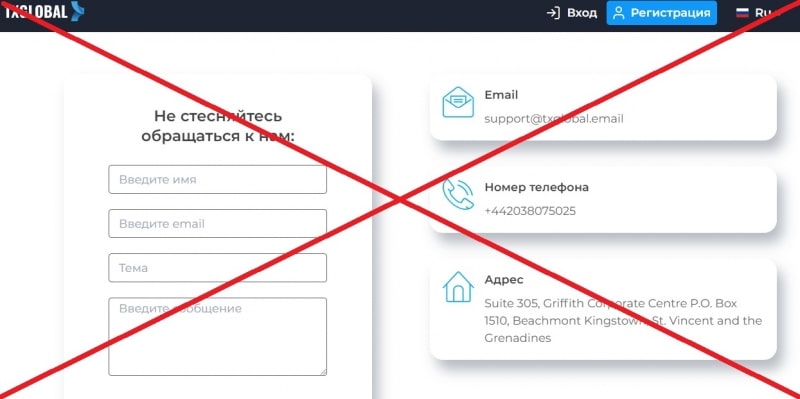 TXGlobal — отзывы о брокере txglobal.com