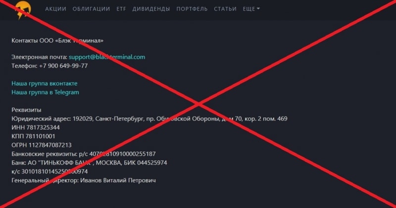 BlackTerminal — отзывы о проекте blackterminal.ru