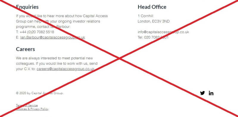 Capital Access Group — отзывы о компании capitalaccessgroup.co.uk