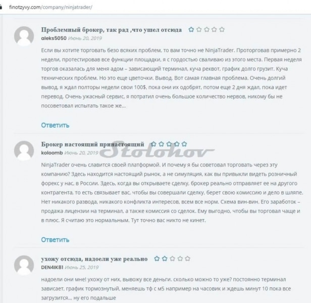 NinjaTrader: отзывы о брокере и обзор платформы