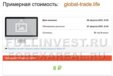 Инвестиционная платформа Global-trade.life. Мошенники? Отзывы.