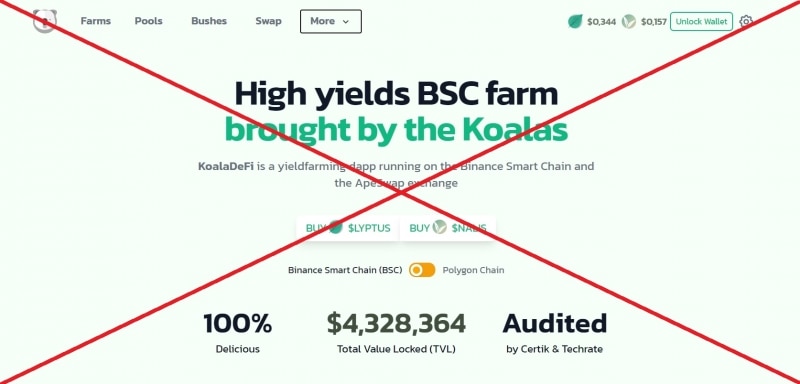 Koala Defi Finance — отзывы о проекте koaladefi.finance