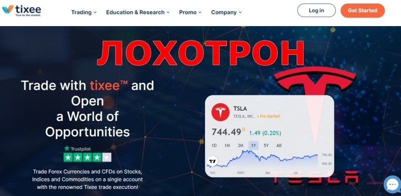 Tixee — отзывы о брокере tixee.com